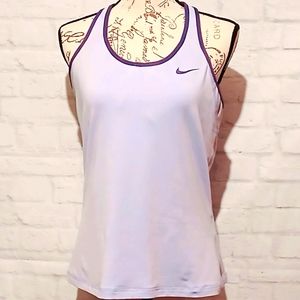 Nike Women's Dri Fit Lavender Racerback Tank, Size L